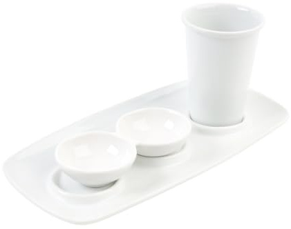 Holst Porzellan FD 131 CTG 3-tlg. Porzellan Eiskaffee-Melange 0,20 l Terry Weiß 1 Set