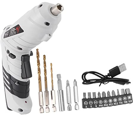 NUOBESTY Juego de 10 Taladro Destornillador Recargable Hogar, Ligero y Portátil, Adecuado para Bricolaje y Oficina