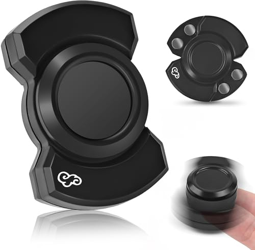 Fidget spinner-leksak för vuxna, 3-i-1: Slider Clicker Spinner, magnetisk metallfigur för autism ADHD autistisk tyst skrivbord kontor stress ångestlindrande föremål klassrum cool pryl present till
