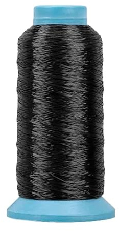 5000 Meter starkes, gebundenes Nylonfaden, 0,1 mm breit, schwarzes Nylon-Nähgarn für Polstermöbel