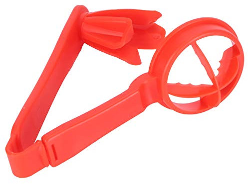 Ejoyous Cortador de Fruta de Plástico PP Premium, Uvas Cortadas Fácilmente, Fresas y Tomates en Cuartos con Mecanismo de Prensa y Corte, Portátil para el Hogar, Rojo