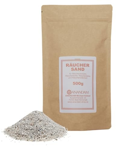 500 g de arena de incienso de alta calidad: para uso ideal con varillas de incienso, resinas de incienso y hierbas aromáticas