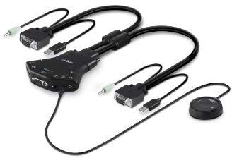 Belkin f1dn102 V-3uk Secure Flip VGA KVM Switch
