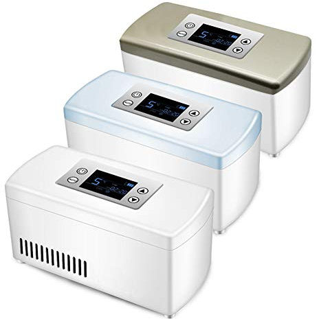 YPBX Scatola refrigerata per insulina Portatile, Piccolo Intelligente Frigorifero immagazzinaggio Box della Medicina, Mantiene Il farmaco Fresco e Isolato, Adatto per i Viaggi, Ufficio, Esterno