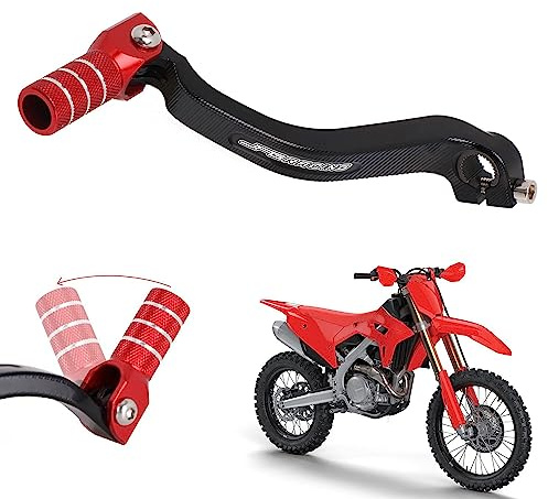 USTPO Motorcycle Gear Shifter Shift Lever Folding Tip CNC for CRF450R CRF450RX 2017-2024 CRF250R 2018-2024 CRF250RX 2019-2024 CRF450RWE 2019 CRF450L 2019-2020 CRF450RL 2024 CRF450X 2019-2024 Red