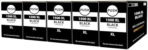 Amaprint 5 XL patroner kompatibla med Canon PGI 1500XL Svart för Maxify MB2000 MB2050 MB2100 MB2150 MB2155 MB2300 MB2350 MB2700 MB2750 MB2755