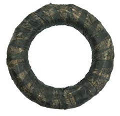 DekoPrinz Strohkränze mit Vlies, 1 Stück | ø 45 cm Durchmesser | 8 cm Stärke | Strohrömer, Türkranz, Deko-Kranz, Kranz-Rohling, Strohring