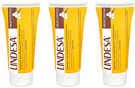 LINDESA Professional | Hautschutz- und Pflegecreme | Parfümiert | 3 x 100 ml Tube