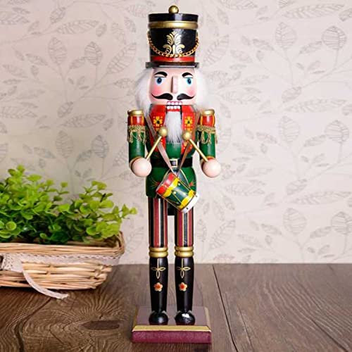 Casse-noisette en bois,URMAGIC 30 cm de hauteur Casse-noisette décoratif de Noël,Figurine de soldat de casse-noisette,Statues de décor de casse-noisette en bois,décor de casse-noisette de Noël
