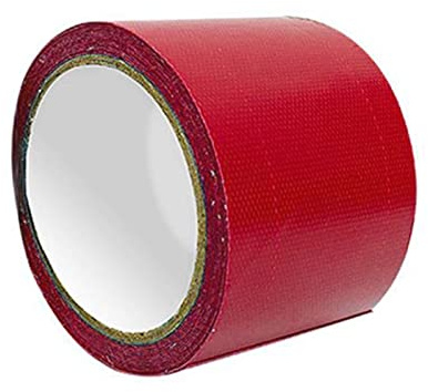 AYYDS Planen Reparaturband, 8CM x 5M LKW Planen Reparatur Klebeband Selbstklebend, Reparatur Wasserdichtes Band Flicken für LKW abdeckplane, Regenfestes Tuch, Markise, Zelt (Rot)