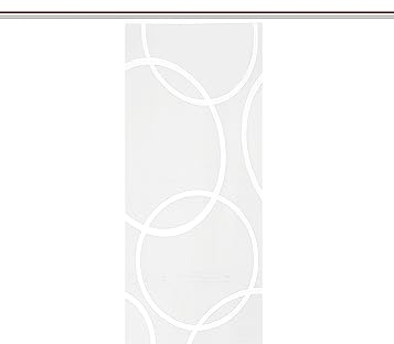 HOME WOHNIDEEN Schiebegardine 84201 PINALE TRANSPARENT, weiß, Jaquard, vers. Größen, Farbe:weiß, Größe:145 x 57 cm, Anzahl:1x