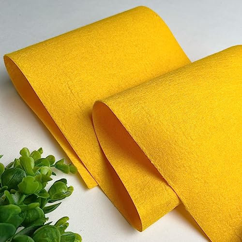 Filzstoff Weicher Filzstoff, Vlies-Filzstoff, Blatt, DIY, Nähen, Puppen, Basteln, mehrere Farben erhältlich for Material 1 mm (Color : 1pc Orange Yellow, Size : 60cm x 85cm)