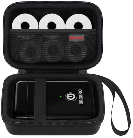 Elonbo Tragetasche für Nelko P21 für TYPONOS P21 Etikettendrucker Maschine, Tragbare Bluetooth Etikettendrucker Reisetasche, Kleiner Mini Smart Phone Handheld Etikettendrucker Aufbewahrungshalter