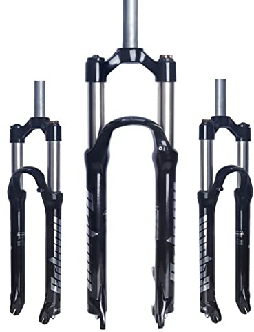 ZECHAO 26/27,5/29in Fahrrad Federung Vorne Gabel,1-1/8 100mm Reise Manuelle Sperrung 9mm Achse Scheibenbremse Mechanische Gabel Fahrrad Federgabel (Color : Black, Size : 26inch)