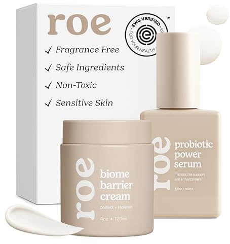Roe Wellness Baby Cream & Baby Serum Power Pair Biome Barrier | For All Skin & Ages | Hydrating Body, Face, Dry Irritated Skin Toddlers, Newborns Skincare (Power Pair)