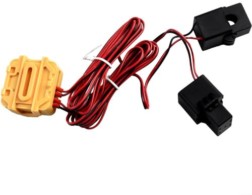 YUANGANG for TUYA Smart 2 Way WiFi Switch 80A Energy Meter Bidirectional 2 Channels Clamp WiFi Power Meter Monitors 39.2 * 39.2 * 18mm(B)