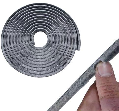 Machtiging Junta de Cepillo autoadhesiva para Puerta,Burlete Ventana corredera,Burlete Ventana Corredera,Cortable Burlete Persiana Aislante Ventana,Cortable,para Aislar Puertas Correderas y Alféizar