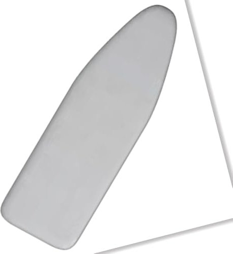 ISAVIA Bügelbrettbezug 90x30cm 100x35cm 110x35cm 120x40cm，Bügeltischbezug Baumwolle，Bügelbezug Ersatzbezug Elastischem Gummizug，Einfache Passform(Silver,122x38cm(48x15in))