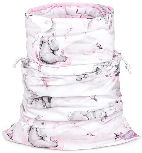 PEPi - Kinderzimmer-Set aus Baumwolle - Baby Bettdecke und Kissen im Set - Kinderbettdecke - Kinderdecke - Kissen für Kinder - Bettwäsche Baby - (Eledreams Pink)