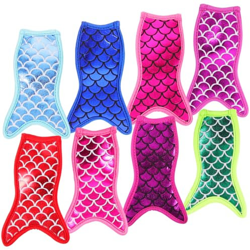 BESTonZON 8stücke Meerjungfrau Stil Halter Tasche Dekorative Beutel Wiederverwendbar Für Partys Grillabende Und Täglichen Gebrauch