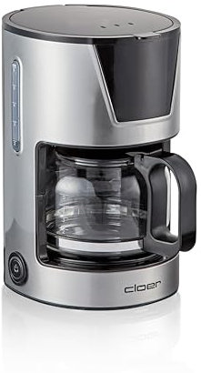 cloer 5251 Cafetera de filtro para 6 tazas, con función de mantener caliente, Cuchara medidora, Indicador de nivel de agua, Parada de goteo, apagado automático, tamaño del filtro 1x 2, 550 W