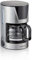 Cloer Filterkaffeemaschine für 6 Tassen, schonende Warmhaltefunktion, Glaskanne, Messlöffel, Wasserstandsanzeige, Tropf-Stopp, Automatische Abschaltung, Filtergröße 1x 2, 550 W, Edelstahl