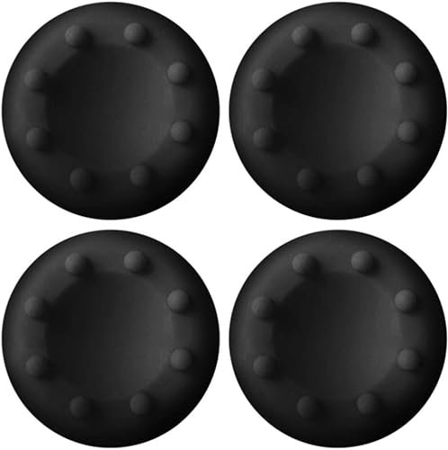 4Pcs Black Analog Silicone Thumb Stick Grip Joystick Caps Cover for PS4 PS3 Xbox 360 Xbox One Game Controllers Gamepads and Standard Controllers Precision Rubber