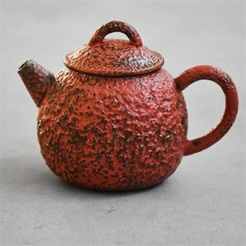 Teiere Servitori Di Caffè Set Da Tè Da Viaggio Antico Bollitore Di Tè In Ceramica Grezza Con Filtro Collezione Di Stoviglie Per Il Tè Kung Fu Teiera Rossa Fatta A Mano Powder Yin 150ml Teiere Servizi