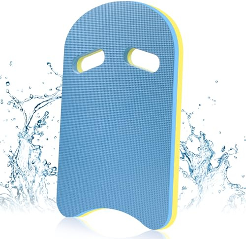 Schwimmbrett, Premium Swimming Board, Kickboard mit Griffmulden, Schwimmhilfe Für Schwimmübungen Und Training (Blau U-förmig)