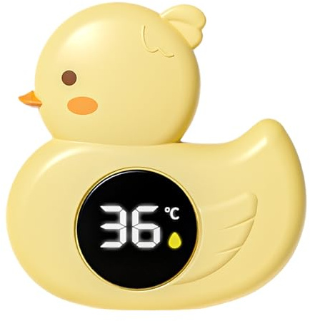 Baby Badezimmer Thermometer | Badespielzeug Für Die Badewanne | Bade-Ente & Design Thermometer Für Babybadewanne