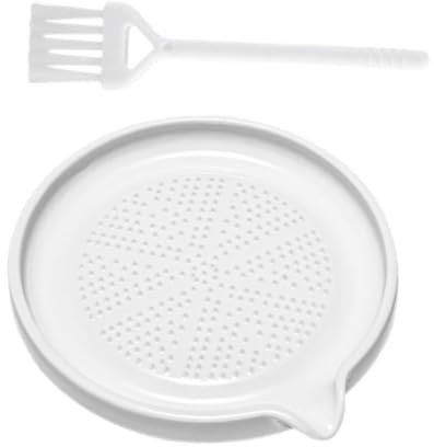 Cabilock 1 Ensemble Bol de Cuisine pour Ail avec Brosse Outil de Préparation Alimentaire Multifonctionnel pour Moudre et Écraser Aliments