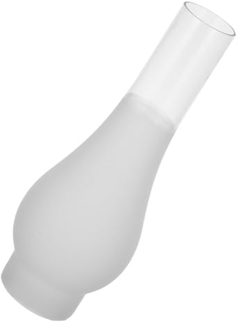 HOMSFOU Paralume a olio retrò in vetro smerigliato resistente, copertura per lampada a cherosene, ricambio classico per decorazione domestica vintage, antivento e facile da installare per