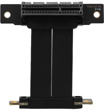Cuifati PCIe 4.0 X4 Riser-Kabel, Hochgeschwindigkeits-PCI-Express 4X-Verlängerungskabel, PCI-E-Extender-Adapter für PC-Fälle (5cm)