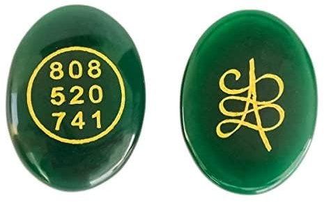 DENMOUS Kristallstein-Geldschalter-Wort für Wohlstand und um Geld durch Glück anzuziehen, natürlicher Cabochon, ovale Form, Edelstein für Reiki-Heilung (beidseitig)-B09PC5H211