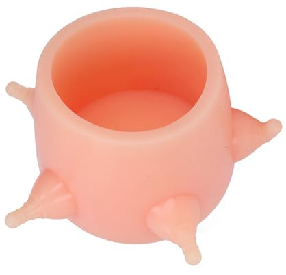 Smandy Alimentador de Tazón de Leche para Gatitos, Dispensador de Leche de Silicona Suave Reutilizable con Diseño de Alta Simulación para Gatitos Recién Nacidos y Cuidado de Cachorros