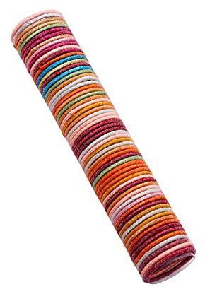 LUCKDANO Färgglada Nylon Elastiska Hårslingor - Slitstarka Hårband för Barn och Vuxna - Mjuka och Skonsamma Mot Håret Perfekt för Hästsvansar och Mångsidig Användning (3)