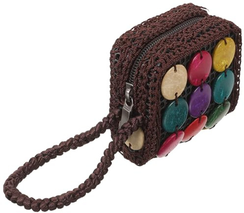 Outanaya Pochette à Rouge à Lèvres Bohème pour Femmes, Petit Portefeuille | Tissu Léger, Organisation Bag-in-bag, pour Cartes de Transport et Câbles, Shopping, Festival