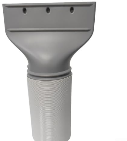 150mm Exhaust Hose with Flat Adapter for Air Conditioners, Range Hoods, Dryers Allowing Adjustable Vent Installation