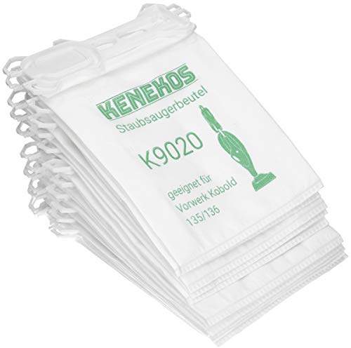 Kenekos - 18 sacs aspirateur en non-tissé pour Vorwerk - Kobold 135/136 / 135SC / VK135 / VK 136