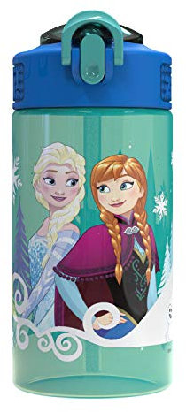 Zak Designs FZNU-T120 Wasserflasche mit Strohhalm, Kunststoff, mehrfarbig