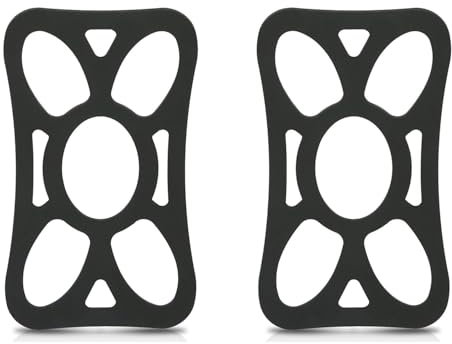 Wicked Chili 2X Sicherungsgummi für Handy Fahrradhalterung, Bike Halterung Silikon Ersatz Gummiband, Anti-Rutsch Halter für Powerbank, Karten, Tickets am Handy befestigen, für 5,5-6,5 Zoll Geräte