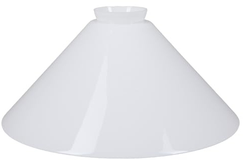 Paralume in vetro opale bianco, Ø 257 mm, E27, vetro di ricambio