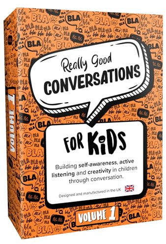 Really Good Conversations for Kids: Vol. 1 - UK Made Conversation Cards for Kids, The Fun Family Game that Develops Communication Skills, Active Listening, ADHD Aids, the perfect kids card game