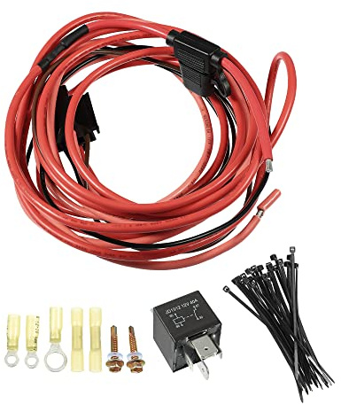 QUARKZMAN 1 Satz Universal Kraftstoffpumpen Relais Kit 12V 40A | Mehrfarbig, Kunststoff, Gummi, Metall, Gesamtlänge 336cm, Relaisgröße 5,5x3,1x2,7cm, Geeignet Für Alle Fahrzeugtypen