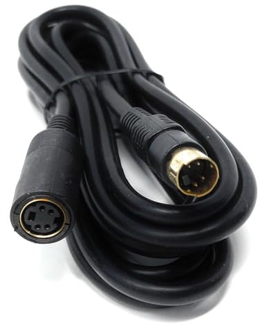 3m S-Video Extension Cable, 4 Pin Mini Din (Male to Female) Lead Cord 10ft