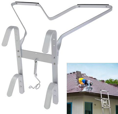 Kombileiter Abstandshalter Dachleitern Leiterhalterungen für Heimwerker & Handel, Aluminium Eckleiter Haltefeder, Sicherheitsgummipuffer, Einfache Montage, Universalleitern Montieren, V Förmig