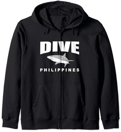 Tauchen Sie auf den Philippinen, tauchen Sie mit Haien auf den Philippinen Kapuzenjacke