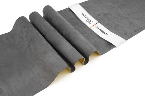 Indivitara® Mikrofaserstoff selbstklebend Wildleder Optik Kunstleder Wildlederimitat - Stretch Dehnbar Folie Stoff - DAS ORIGINAL