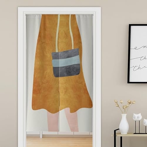 Türvorhang Braun Grau Küchenvorhänge Polyester Raumteiler Vorhang Waschbar Vorhänge Kurz Küchenvorhang Langlebig Fliegenvorhang Terrassentür tür Vorhang Verdickung Vorhang Tür 90x200cm