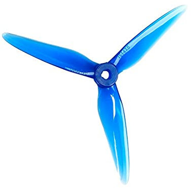 Pexorina 4 pezzi/2 paia T5147.5 Elica da corsa FPV Drone da corsa senza lavaggio dell'elica Motore brushless da 3,8 g Elica(Crystal Blue)